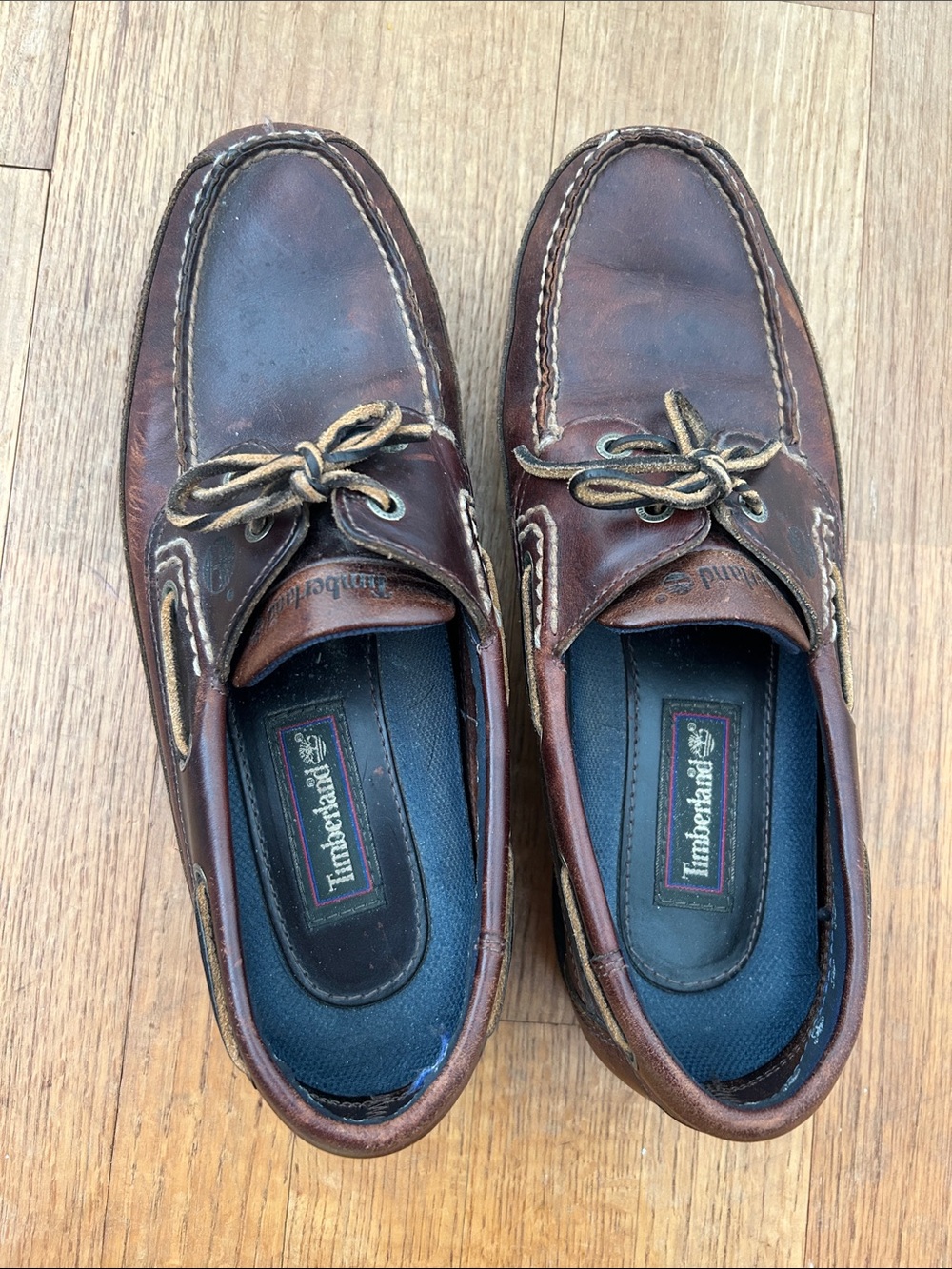 Timberland Harborside 2-eye Leather Boat Shoes in Rootbeer Brown - 10.5